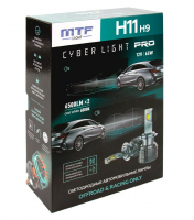 Светодиодные лампы H11/H9 MTF Cyber Light PRO 6000K  LED 6500lm (CP011K6)
