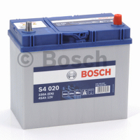 Аккумулятор автомобильный Bosch S4 020 Silver Asia - 45 А/ч тонкие клеммы (0 092 S40 200, B24L) [-+]