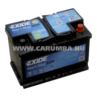 Аккумулятор Start-Stop автомобильный Exide Start-Stop AGM EK700 - 70 А/ч [-+]