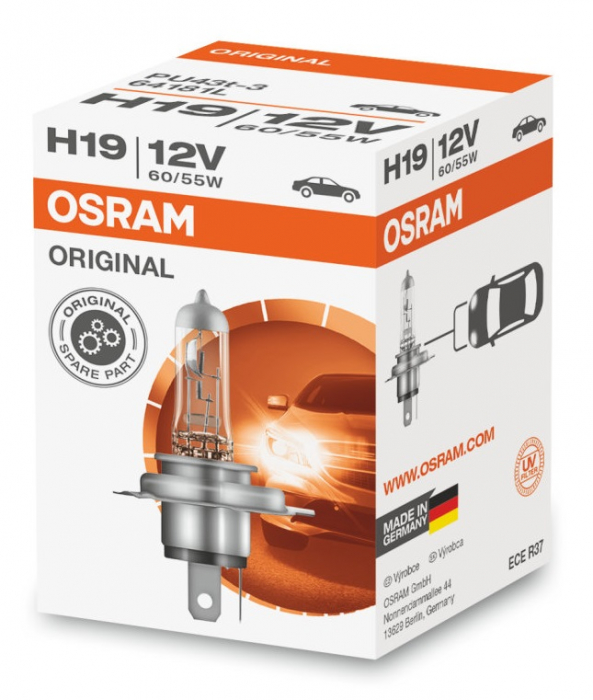 Автолампа H19 Osram Original Line (64181L)