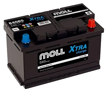 Аккумулятор автомобильный Moll XTRA charge - 85 А/ч [-+]