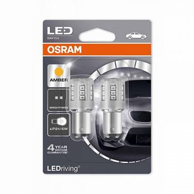 Светодиодные лампы P21/5W Osram LEDriving Standard Amber (1457YE-02B)