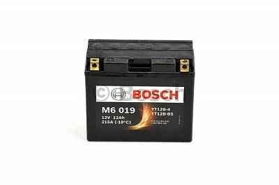 Мотоаккумулятор YT12B-BS Bosch M6 019 AGM - 12 А/ч (0 092 M60 190) [+ -]