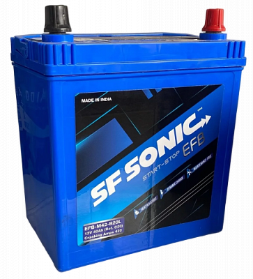 Аккумулятор автомобильный Exide SF Sonic EFB Asia - 40 А/ч тонкие клеммы (42B20L) [-+]