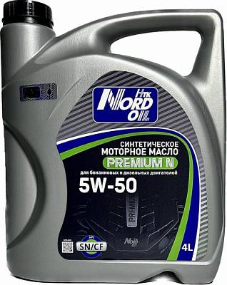 Моторное масло NORD OIL Premium N 5W-50 SN/CF