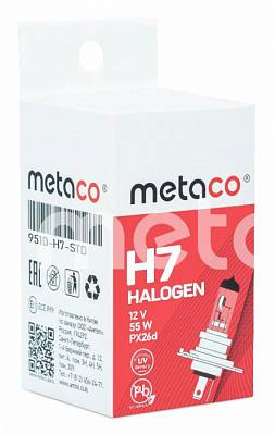 Автолампы H7 Metaco
