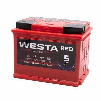 Аккумулятор автомобильный Westa Red Premium - 65 A/ч [-+]