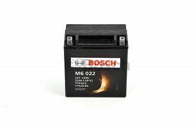 Мотоаккумулятор YTX16-BS Bosch M6 022 AGM - 14 А/ч (0 092 M60 220) [+ -]