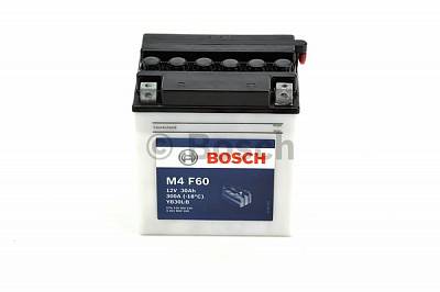 Мотоаккумулятор YB30L-B Bosch M4 F60 Fresh pack - 30 А/ч (0 092 M4F 600) [- +]