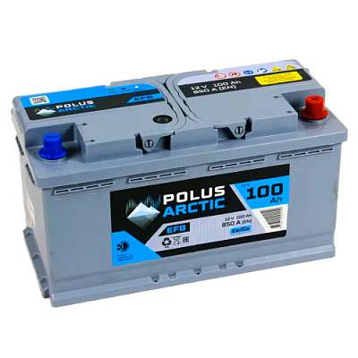 Аккумулятор Start-Stop автомобильный Polus Arctic Start-Stop EFB - 100 А/ч [-+]