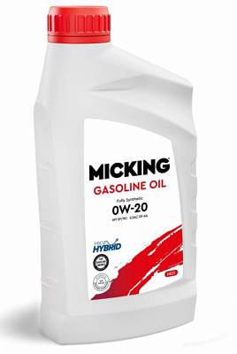 Моторное масло Micking Gasoline 0W-20 SP/RC