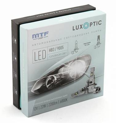 Светодиодные лампы HB3 MTF LUXOPTIC LED 6000K (STB3K6)