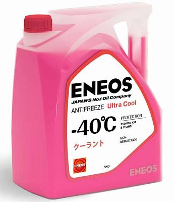 Eneos Антифриз Antifreeze Ultra Cool -40C G12+ антифриз красный (5 кг.)