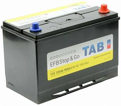 Аккумулятор автомобильный TAB EFB Stop&Go - 105 А/ч  [-+]