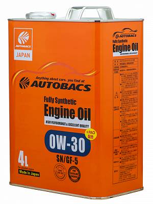 Моторное масло Autobacs PAO 0W-30 SN