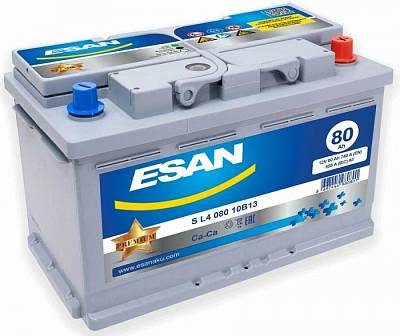 Аккумулятор автомобильный Esan - 80 А/ч [-+]