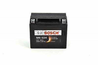 Мотоаккумулятор YTX20-BS Bosch M6 024 AGM - 18 А/ч (0 092 M60 240) [+ -]