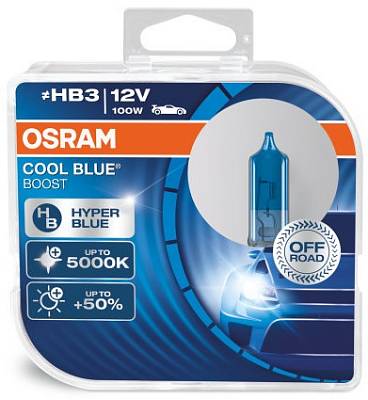 Автолампы HB3 Osram Cool Blue Boost +50% 5000K (69005CBB-HCB)