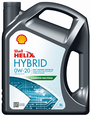 Моторное масло Shell Helix Hybrid 0W-20  SP
